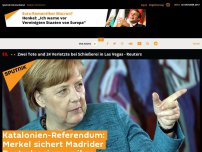 Bild zum Artikel: Katalonien-Referendum: Merkel sichert Madrider Zentralregierung ihre Unterstützung zu