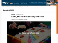 Bild zum Artikel: 'Historischer Tag': Erste 'Ehe für alle' in Berlin geschlossen
