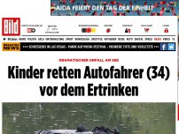 Bild zum Artikel: Drama an See - Kinder retten Autofahrer vor dem Ertrinken