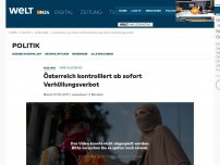 Bild zum Artikel: Verschleierung: Österreich kontrolliert ab sofort Verhüllungsverbot