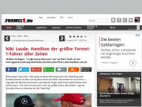 Bild zum Artikel: Niki Lauda: Hamilton der größte Formel-1-Fahrer aller Zeiten