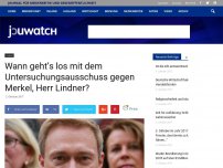 Bild zum Artikel: Wann  geht’s los mit dem Untersuchungsausschuss gegen Merkel, Herr Lindner?