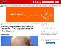 Bild zum Artikel: SPD - Wahlkampfbegleiter offenbart: Bereits Monate vor der Wahl sprach Schulz von seiner Niederlage