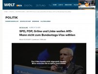 Bild zum Artikel: Albrecht Glaser: SPD, FDP, Grüne und Linke wollen AfD-Mann nicht zum Bundestags-Vize wählen