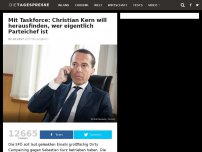 Bild zum Artikel: Mit Taskforce: Christian Kern will herausfinden, wer eigentlich Parteichef ist