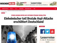 Bild zum Artikel: Einheimischer tot! Brutale Asyl-Attacke erschüttert Deutschland