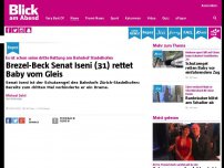 Bild zum Artikel: Es ist schon seine dritte Rettung am Bahnhof Stadelhofen: Brezel-Beck Senat Iseni (31) rettet Baby vom Gleis