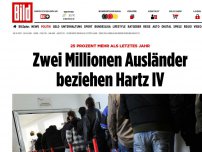 Bild zum Artikel: Anstieg von 25 Prozent! - Zwei Millionen Ausländer beziehen Hartz IV