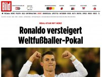 Bild zum Artikel: Real-Star mit Herz - Ronaldo versteigert Weltfußballer-Pokal