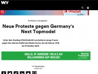 Bild zum Artikel: Neue Proteste gegen Germany's Next Topmodel
