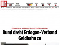 Bild zum Artikel: Mittel um 80% gekürzt - Bund dreht Erdogan- Verband Geldhahn zu