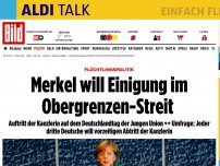 Bild zum Artikel: Aktuelle Umfrage - Jeder dritte Deutsche will vorzeitigen Abtritt Merkels