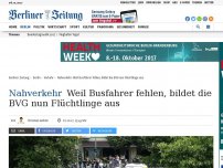 Bild zum Artikel: Nahverkehr: Weil Busfahrer fehlen, bildet die BVG nun Flüchtlinge aus