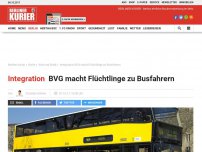 Bild zum Artikel: Integration: BVG macht Flüchtlinge zu Busfahrern
