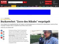 Bild zum Artikel: Burkaverbot: 'Zorro des Nikabs' verprügelt