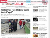 Bild zum Artikel: Leserreporter: Festnahme: Frau (22) war Burka-Verbot 'egal'