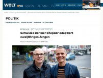 Bild zum Artikel: Erstmals nach Gesetzesreform: Schwules Berliner Ehepaar adoptiert zweijährigen Jungen