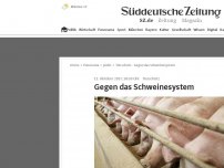 Bild zum Artikel: Gegen das Schweinesystem