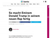 Bild zum Artikel: So macht Eminem Donald Trump in seinem neuen Rap fertig
