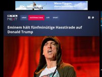 Bild zum Artikel: Eminem wütet fast fünf Minuten gegen Donald Trump