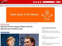 Bild zum Artikel: Nationalratswahl - Warum ein Kurz-Sieg in Österreich für Merkel zum Problem wird