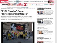 Bild zum Artikel: Kundgebung am Wiener Ring: 'Nazis-Raus'-Schilder bei 'F*CK Strache'-Demo