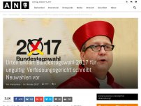Bild zum Artikel: Urteil erklärt Bundestagswahl 2017 für ungültig: Verfassungsgericht schreibt Neuwahlen vor