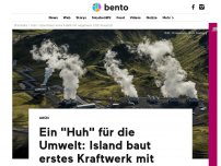 Bild zum Artikel: Island baut erstes Kraftwerk mit negativem CO2-Ausstoß