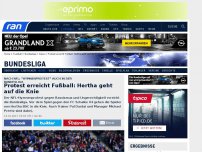 Bild zum Artikel: Protest erreicht Bundesliga: Hertha geht auf die Knie