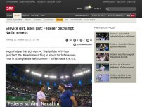 Bild zum Artikel: Service gut, alles gut: Federer bezwingt Nadal erneut