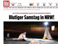 Bild zum Artikel: Drei Messerstechereien - Blutiger Samstag in NRW – ein Toter, mehrere Verletzte