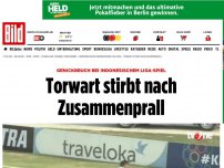 Bild zum Artikel: Genickbruch in Liga-Spiel - Torwart stirbt nach Zusammenprall