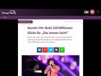 Bild zum Artikel: Kerstin Ott: Bald 120 Millionen Klicks für „Die immer lacht“