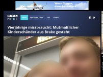 Bild zum Artikel: Vierjährige missbraucht: Mutmaßlicher Kinderschänder aus Brake gesteht