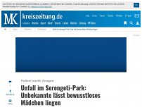 Bild zum Artikel: Unfall im Serengeti-Park: Frau lässt bewusstloses Mädchen liegen