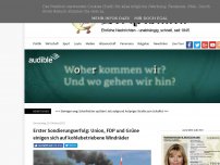 Bild zum Artikel: Erster Sondierungserfolg: Union, FDP und Grüne einigen sich auf kohlebetriebene Windräder