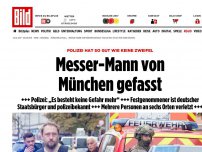 Bild zum Artikel: Täter auf der Flucht - Messer-Attacke in München