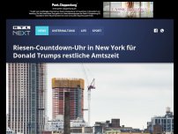 Bild zum Artikel: Riesen-Countdown-Uhr in New York für Trumps restliche Amtszeit