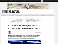 Bild zum Artikel: FIFA-Titel verteidigt! Cristiano Ronaldo ist Weltfußballer 2017