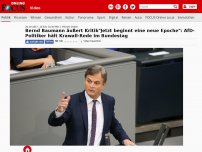 Bild zum Artikel: Bernd Baumann äußert Kritik - 'Jetzt beginnt eine neue Epoche': AfD-Politiker hält Krawall-Rede im Bundestag