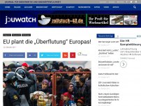 Bild zum Artikel: EU beschließt die „Überflutung“ Europas!