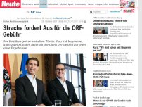 Bild zum Artikel: Erstes Koalitionsgespräch: Strache fordert Aus für die ORF-Gebühr