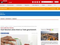 Bild zum Artikel: Vater in München verhaftet - Fünf Wochen altes Kind zu Tode geschüttelt