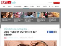 Bild zum Artikel: Weil die Rente nicht reichte: Altersarmut! Aus Hunger wurde sie zur Diebin