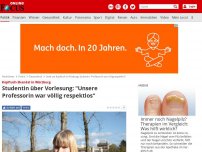 Bild zum Artikel: Kopftuch-Skandal in Würzburg - Studentin über Vorlesung: 'Unsere Professorin war völlig respektlos'