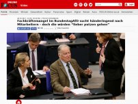 Bild zum Artikel: Fachkräftemangel im Bundestag - AfD sucht händeringend nach Mitarbeitern - doch die würden “lieber putzen gehen”