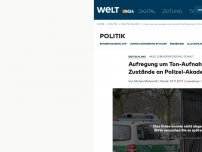 Bild zum Artikel: Hass, Lernverweigerung, Gewalt: Aufregung um Ton-Aufnahme über Zustände an Polizei-Akademie