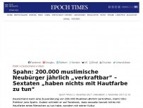 Bild zum Artikel: Spahn: 200.000 muslimische Neubürger jährlich „verkraftbar” – Sextaten haben „nichts mit Hautfarbe zu tun, sondern mit Kultur”