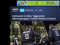 Bild zum Artikel: Halloween in Köln: 'Aggressive Männergruppen' halten Polizei in Schach