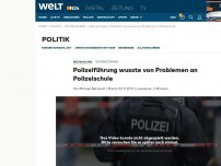 Bild zum Artikel: Polizeiführung wusste von Problemen an Polizeischule